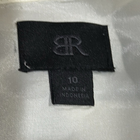 Banana Republic Striped Organza Overlay Dress Size 10 - EUC - Picture 5 of 6